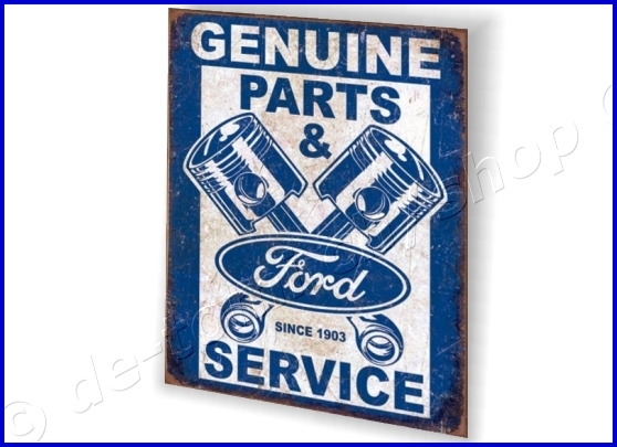 PLAQUE FORD GENUINE PARTS (30x40cm)